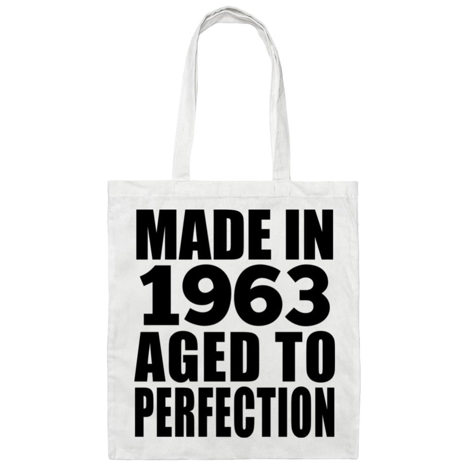 61st Birthday Made In 1963 Aged to Perfection - Tote Bag White