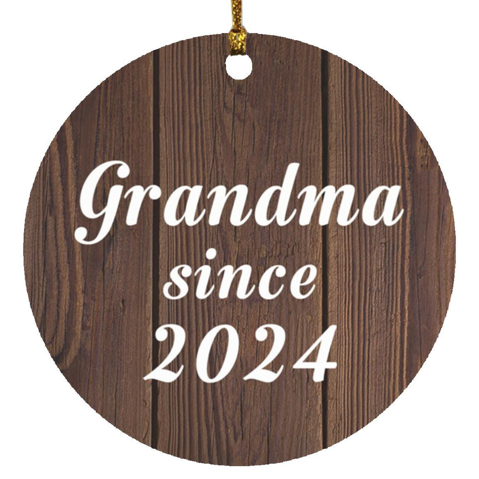 Grandma Since 2024 - Circle Ornament D