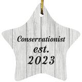 Conservationist Established Est. 2023 - Star Ornament F