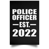 Police Officer Established EST. 2022 - Poster Portrait