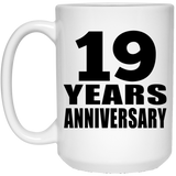 19th Anniversary 19 Years - 15 Oz Coffee Mug