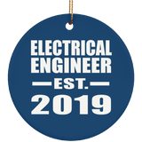 Electrical Engineer Established EST. 2019 - Circle Ornament
