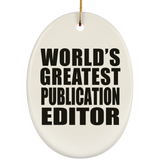 World's Greatest Publication Editor - Oval Ornament