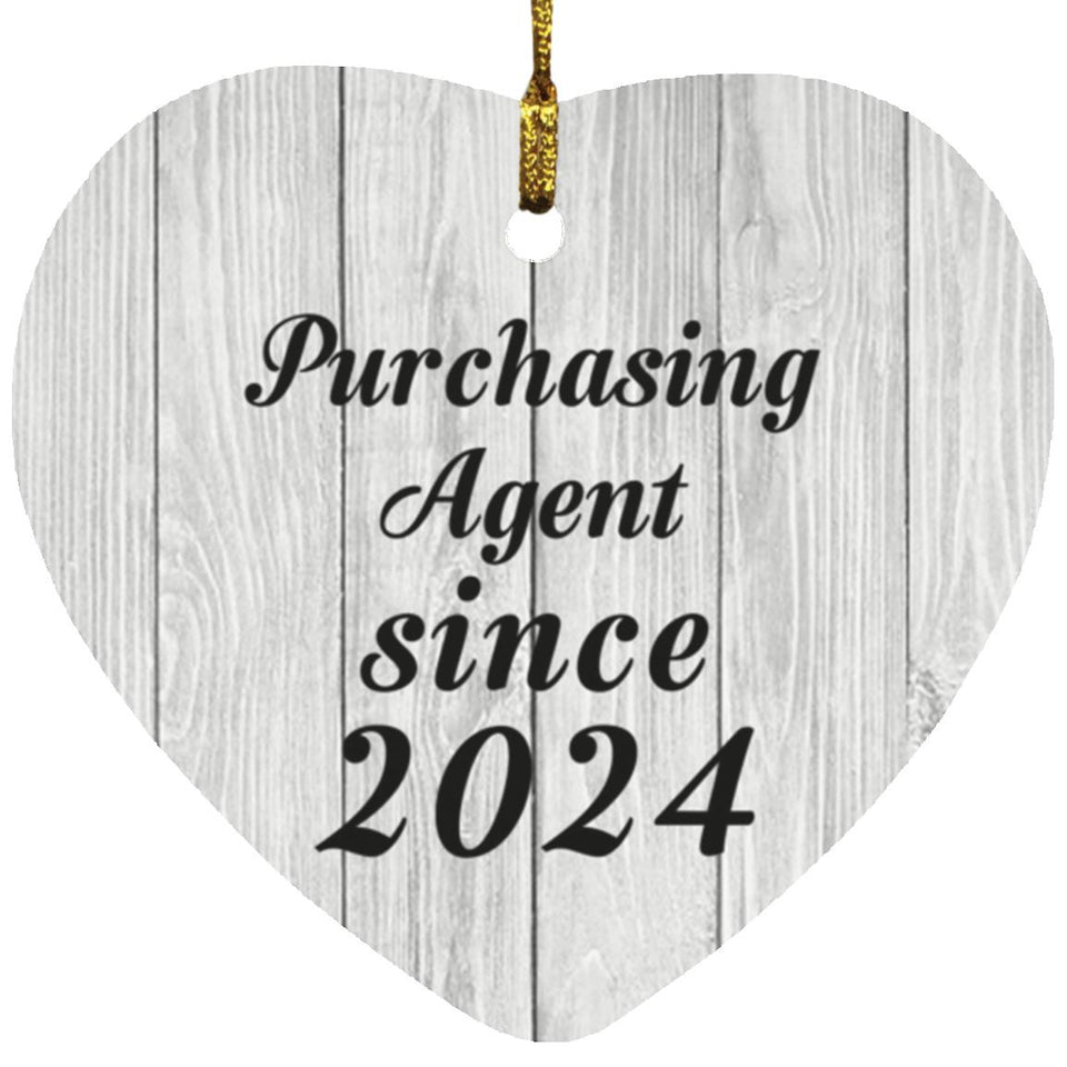Purchasing Agent Since 2024 - Heart Ornament F