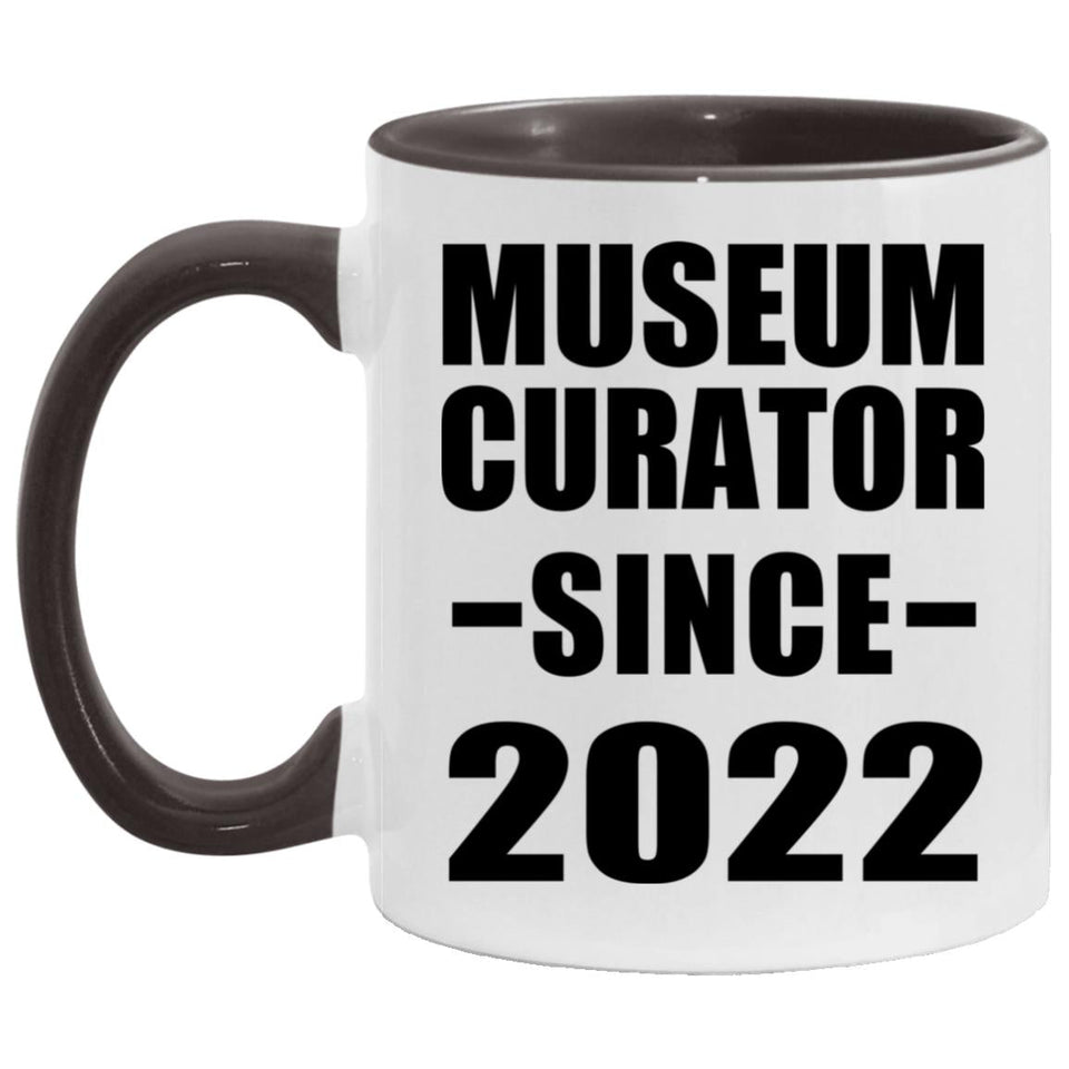 Museum Curator Since 2022 - 11oz Accent Mug Black