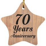 70th Anniversary 70 Years Anniversary - Star Ornament C