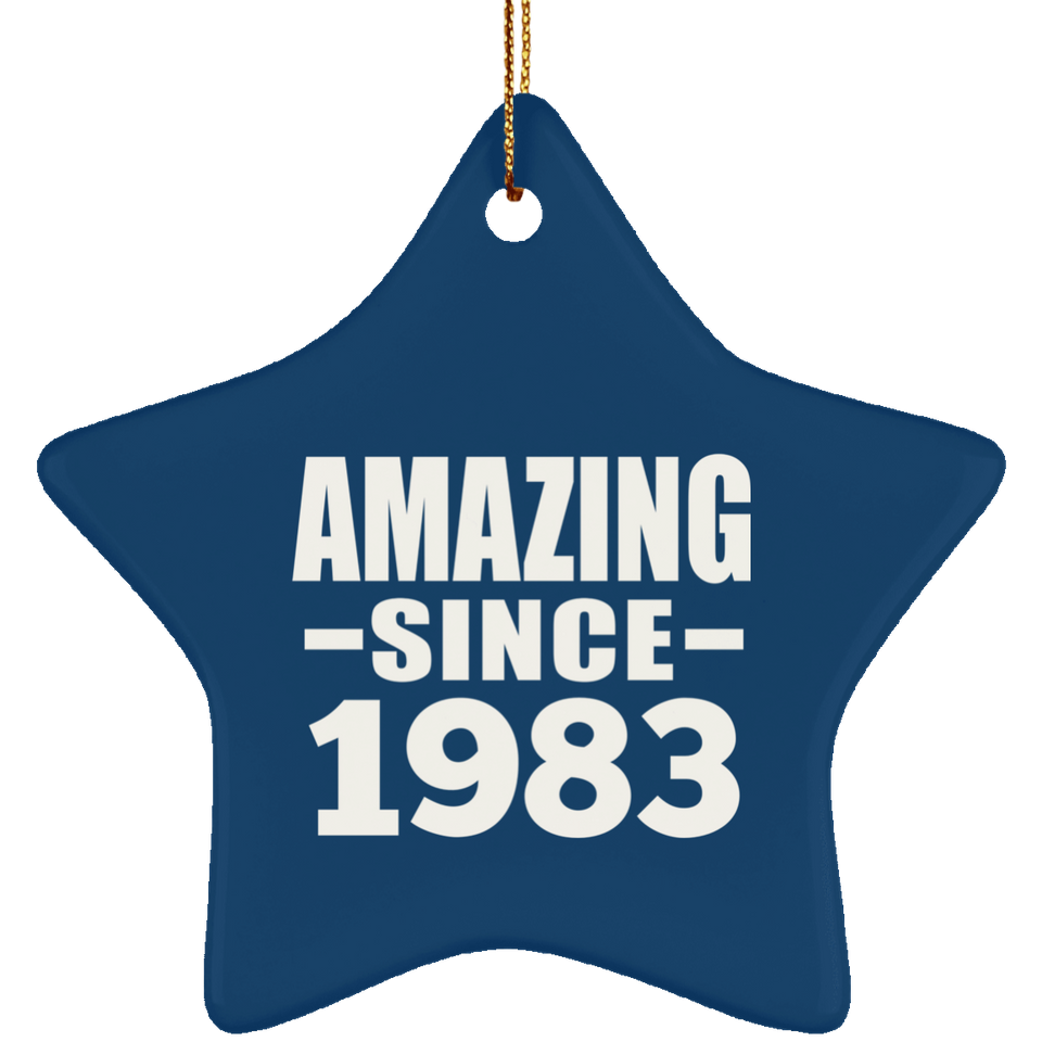 41st Birthday Amazing Since 1983 - Star Ornament