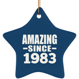41st Birthday Amazing Since 1983 - Star Ornament