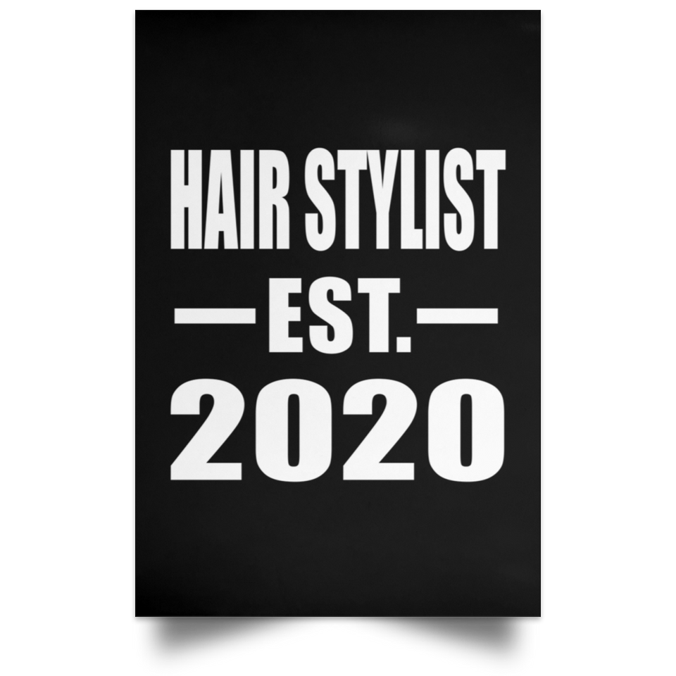 Hair Stylist Established EST. 2020 - Poster Portrait