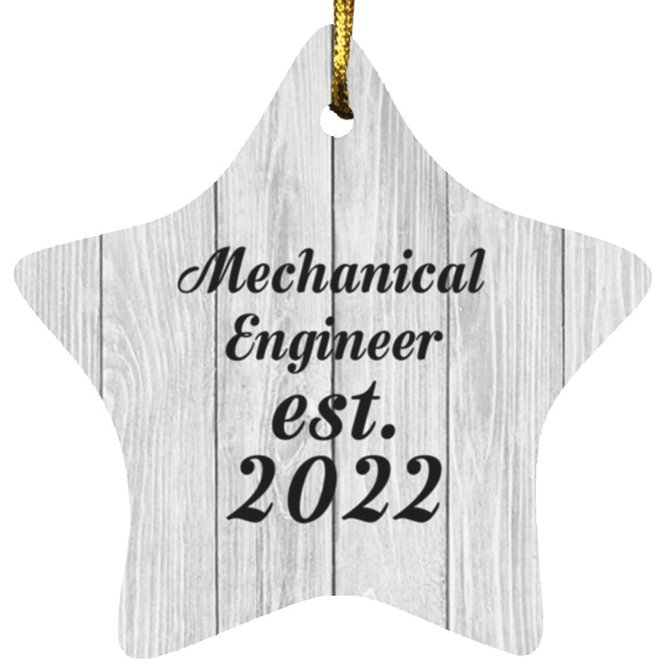 Mechanical Engineer Established Est. 2022 - Star Ornament F