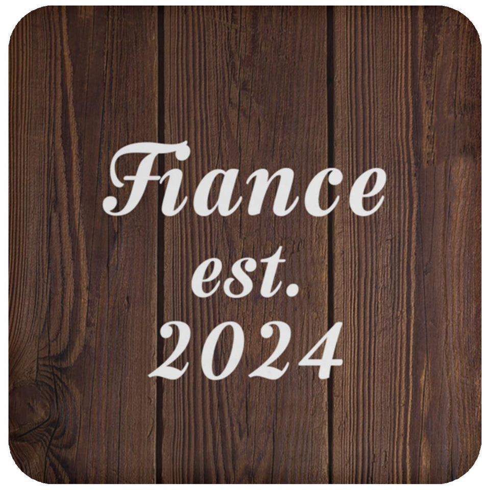 Fiance Established EST. 2024 - Drink Coaster D