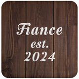 Fiance Established EST. 2024 - Drink Coaster D