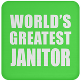 World's Greatest Janitor - Drink Coaster