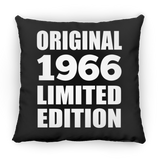 58th Birthday Original 1966 Limited Edition - Throw Pillow Black