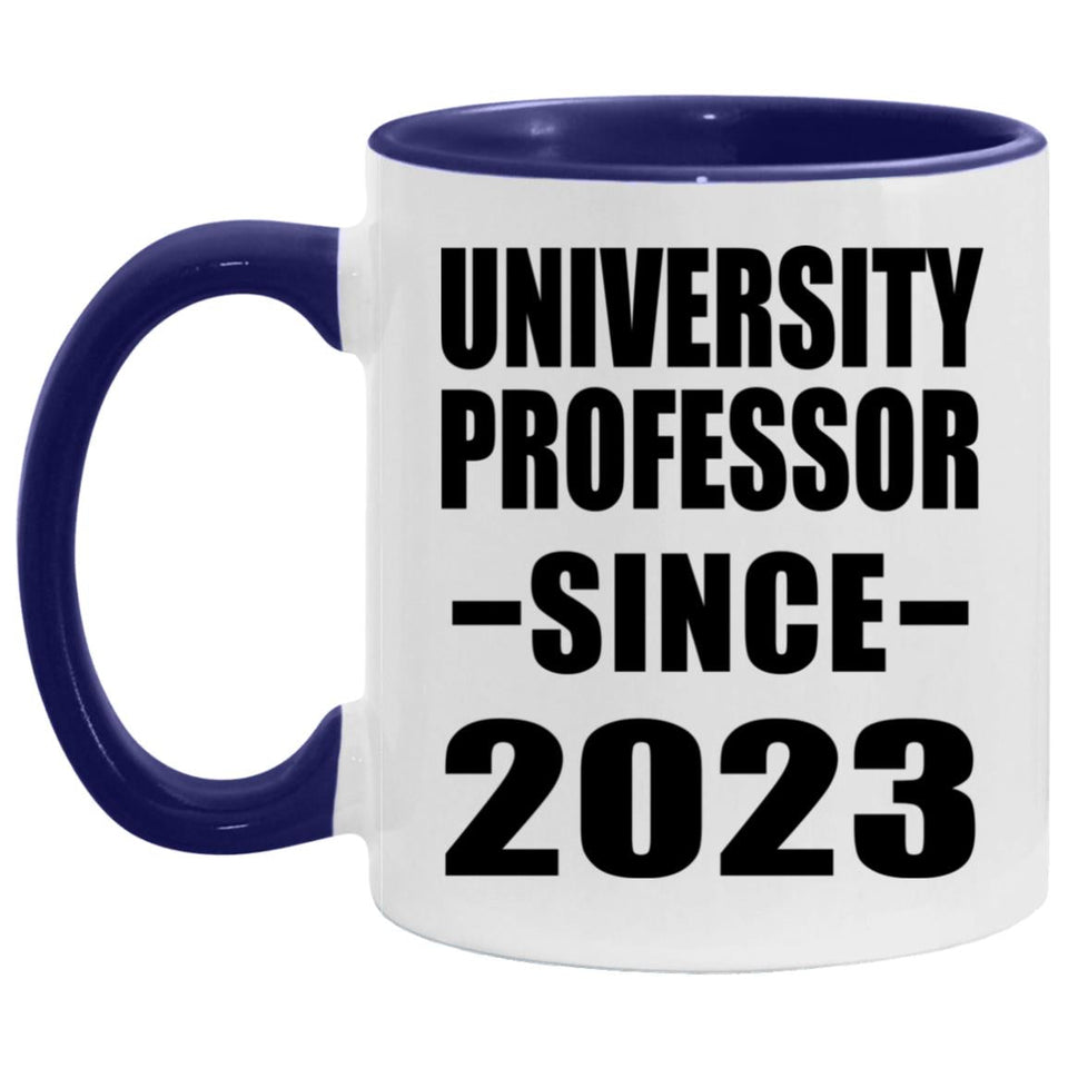 University Professor Since 2023 - 11oz Accent Mug Purple
