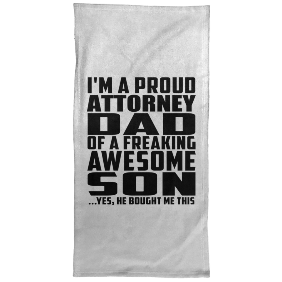 Proud Attorney Dad Of Awesome Son - Hand Towel