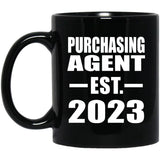 Purchasing Agent Established EST. 2023 - 11oz Coffee Mug Black