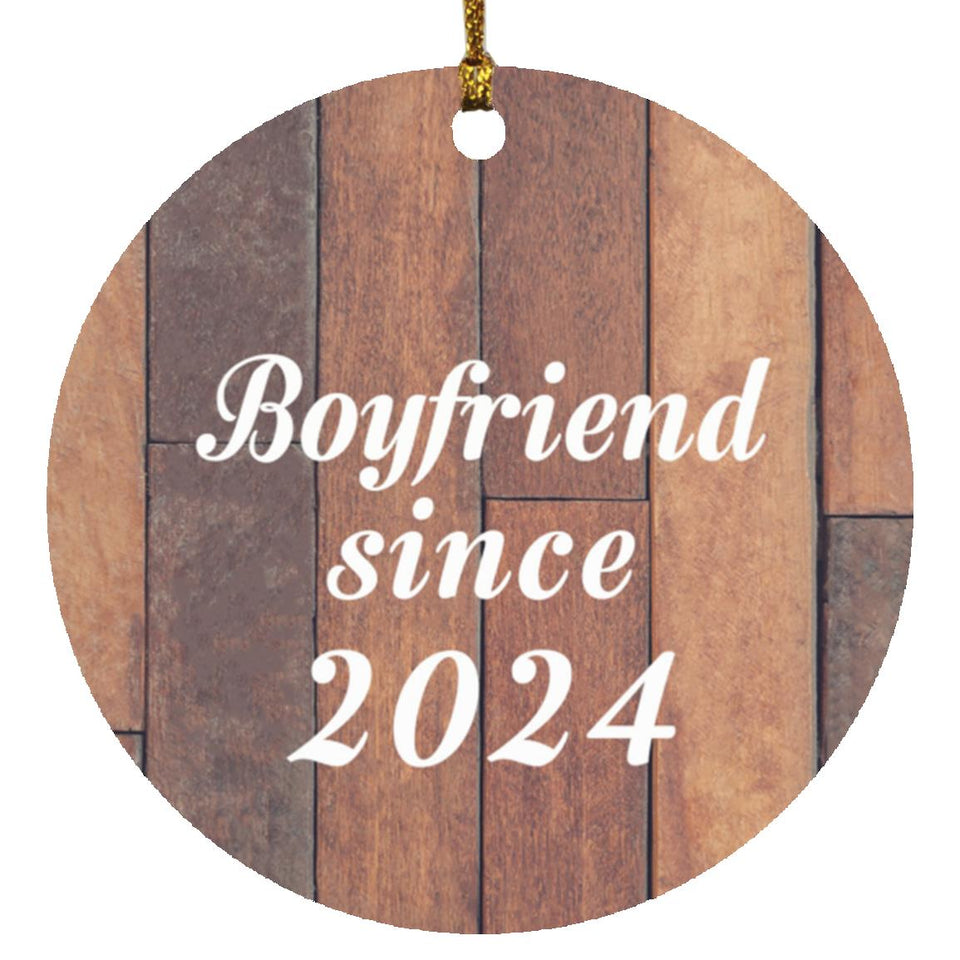 Boyfriend Since 2024 - Circle Ornament E