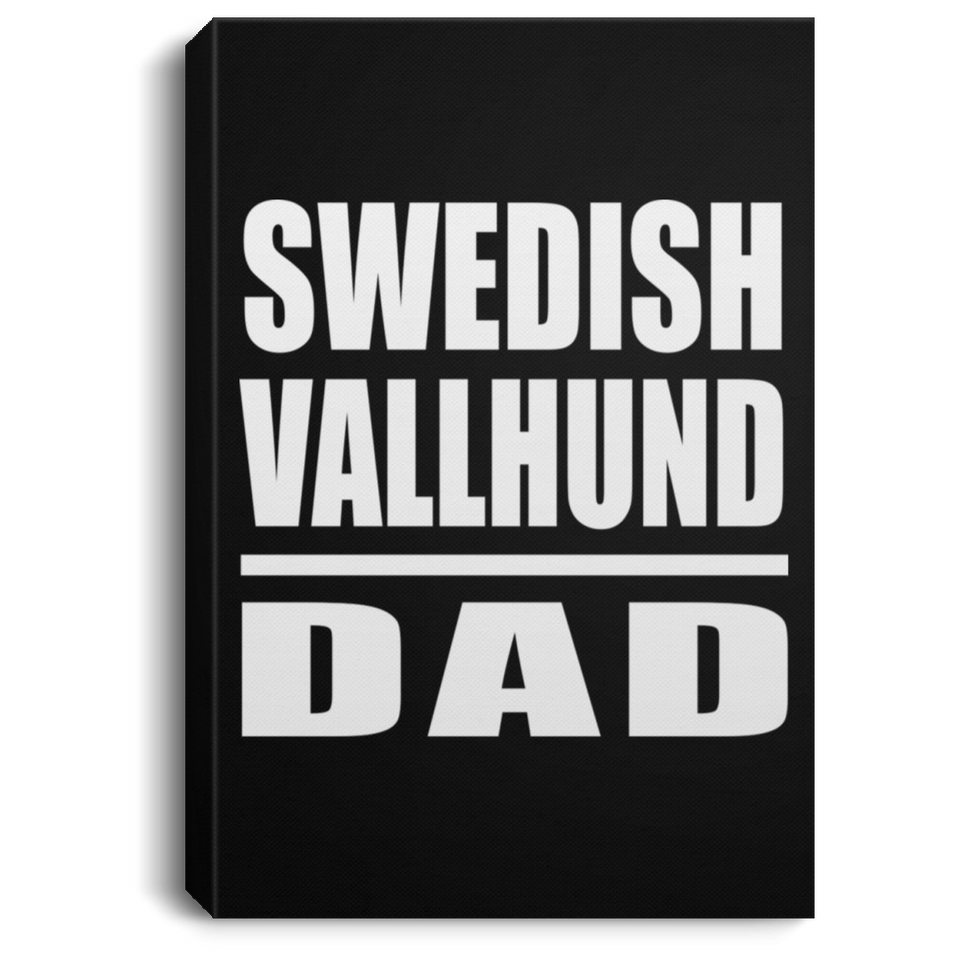 Swedish Vallhund Dad - Canvas Portrait