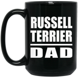 Russell Terrier Dad - 15oz Coffee Mug Black