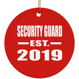 Security Guard Established EST. 2019 - Circle Ornament