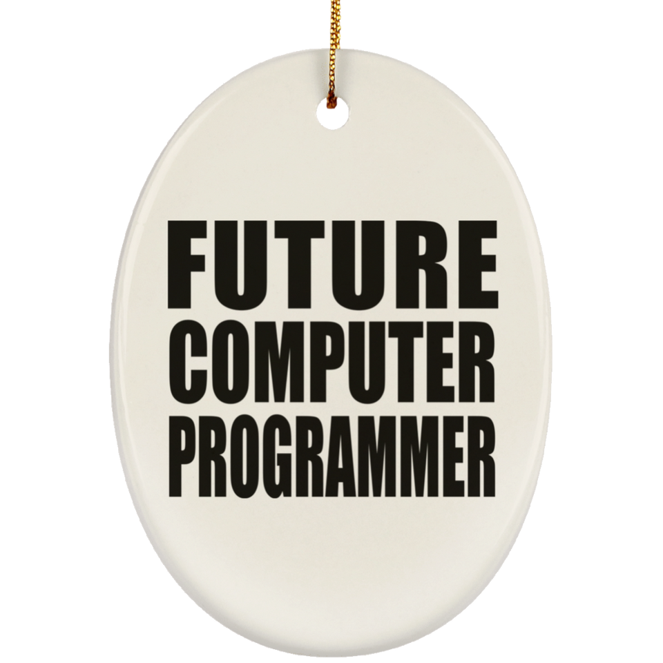 Future Computer Programmer - Oval Ornament