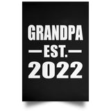 Grandpa Established EST. 2022 - Poster Portrait