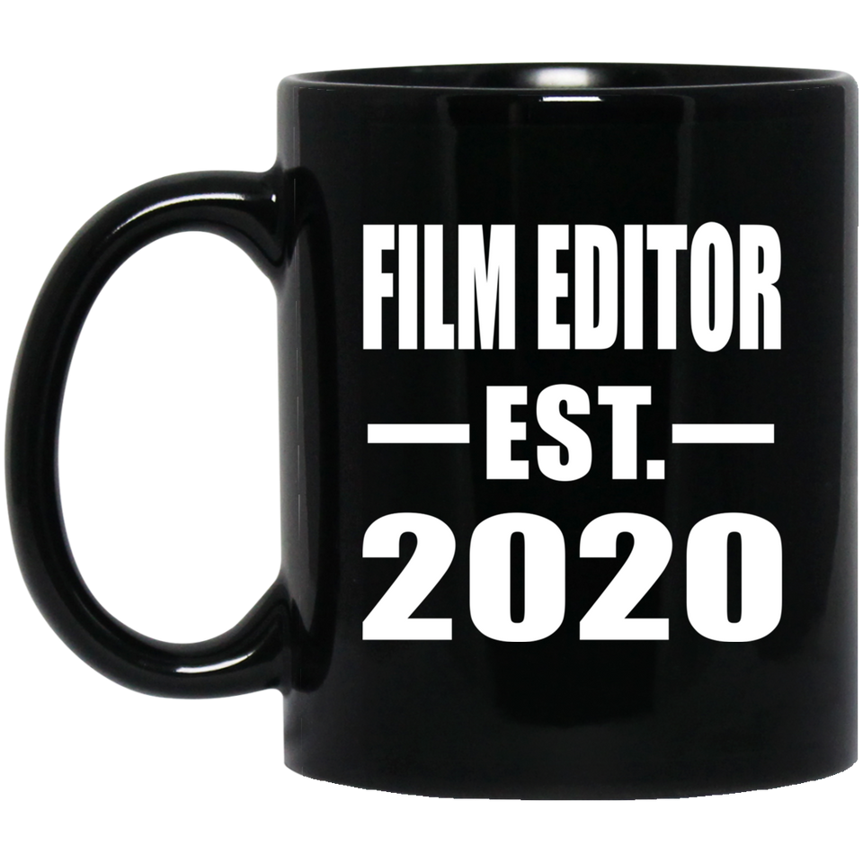 Film Editor Established EST. 2020 - 11oz Coffee Mug Black