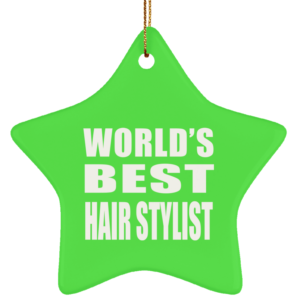 World's Best Hair Stylist - Star Ornament