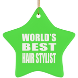 World's Best Hair Stylist - Star Ornament