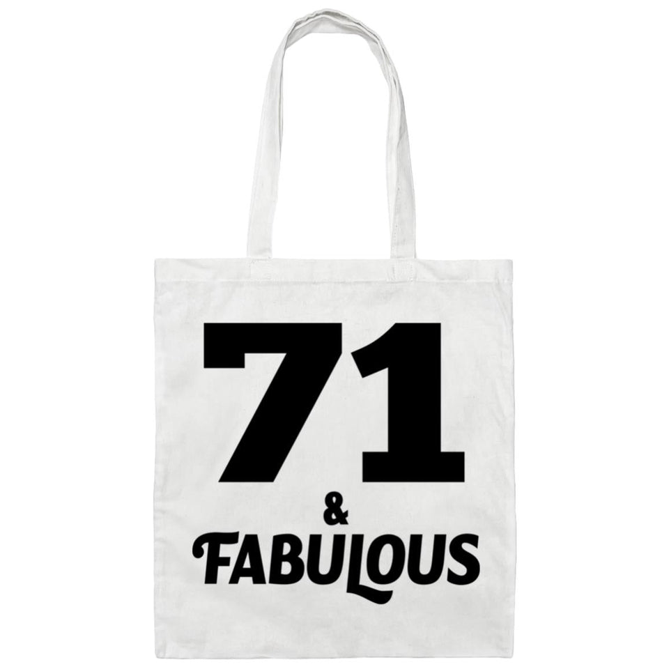 71st Birthday 71 & Fabulous - Tote Bag White