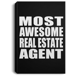 Most Awesome Real Estate Agent - Canvas Portrait