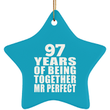 97th Anniversary 97 Years Of Being Mr Perfect - Star Ornament