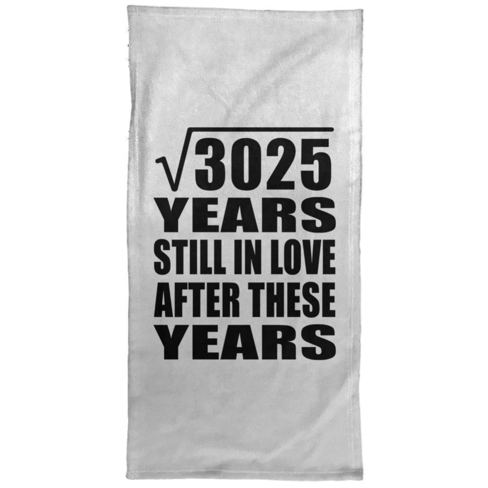 55th Anniversary Square Root of 3025 Years Still In Love - Hand Towel