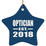 Optician Established EST. 2018 - Star Ornament