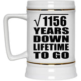 34th Anniversary Square Root of 1156 Years Lifetime To Go - Beer Stein
