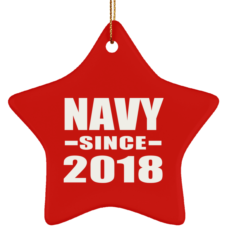 Navy Since 2018 - Star Ornament