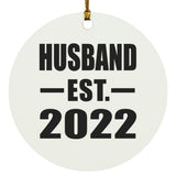 Husband Established EST. 2022 - Circle Ornament
