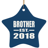 Brother Established EST. 2018 - Star Ornament