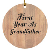 First Year As Grandfather - Circle Ornament C