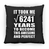 79th Birthday Took Square Root of 6241 Years To Awesome - Throw Pillow Black