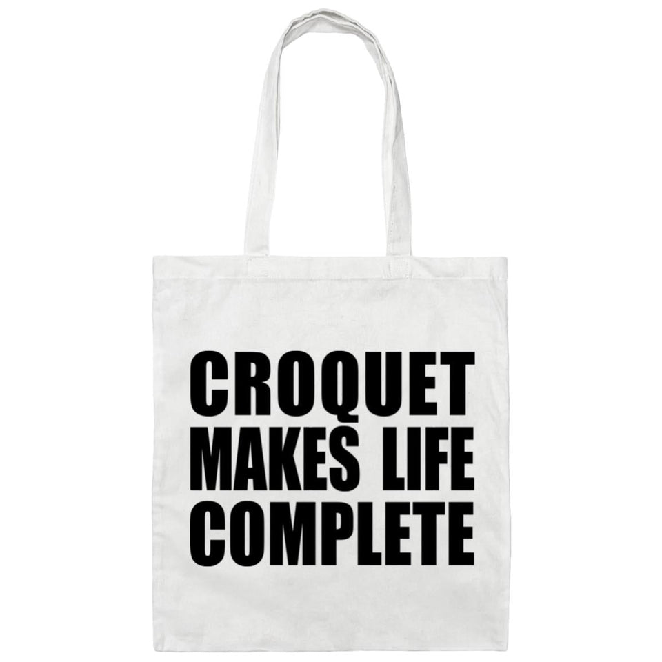 Croquet Makes Life Complete - Tote Bag White