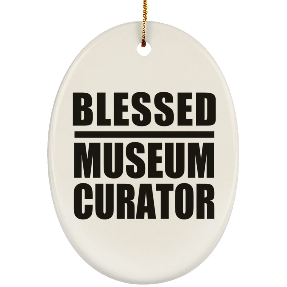 Blessed Museum Curator - Oval Ornament