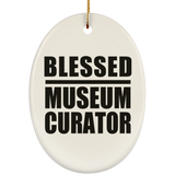 Blessed Museum Curator - Oval Ornament
