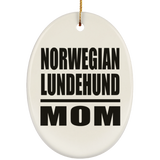 Norwegian Lundehund Mom - Oval Ornament