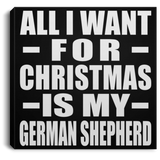 All I Want For Christmas Is My German Shepherd - Canvas Square