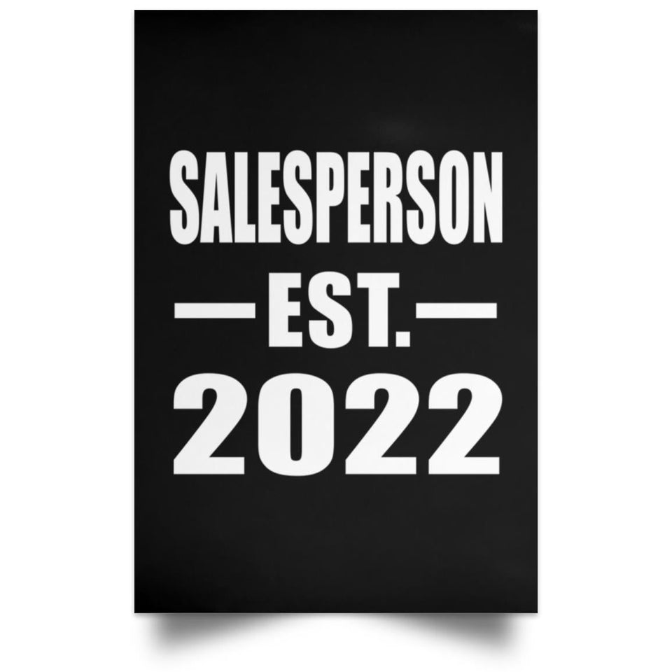 Salesperson Established EST. 2022 - Poster Portrait