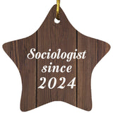 Sociologist Since 2024 - Star Ornament D