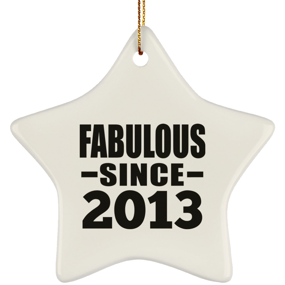 11th Birthday Fabulous Since 2013 - Star Ornament