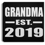 Grandma Established EST. 2019 - Canvas Square